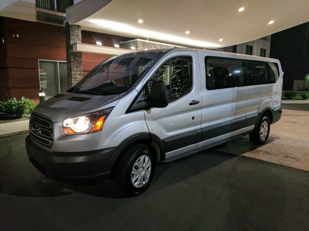 15-passenger church van exterior for small-group church transportation